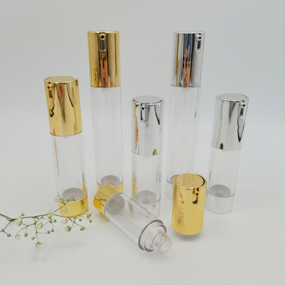 Λεπτό μπουκάλι αντλίας χωρίς αέρα 15 ml 20 ml 30 ml για συσκευασία καλλυντικών