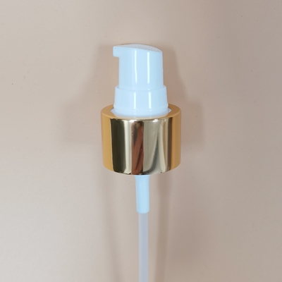 24/410 PP Cream Pump Dispenser Χρυσό γυαλιστερό κάλυμμα αλουμινίου