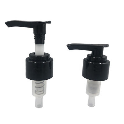PE 24mm αντλία 28mm διανομέων μαύρη ομαλή περάτωση λοσιόν για Sanitizer χεριών