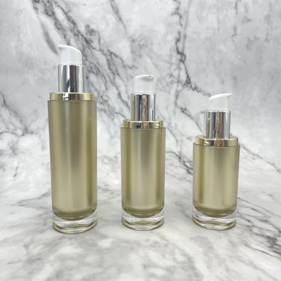 100ml 120ml καλλυντική αντλιών χρυσή ακρυλική καυτή σφράγιση λοσιόν μπουκαλιών κενή πλαστική