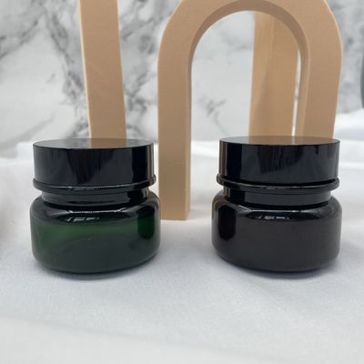 Ηλέκτρινα πλαστικά καλλυντικά βάζα 30g 50g της PET γύρω από τη διαλογή μεταξιού