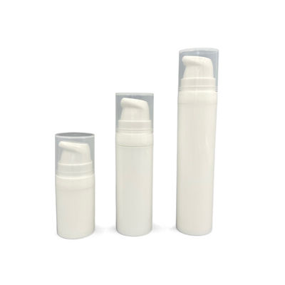 χωρίς αέρα θραύση μπουκαλιών αντλιών 10ml 15ml στην άσπρη πλαστική εκτύπωση οθόνης