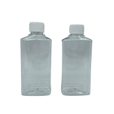 Επαναληπτικής χρήσεως τετραγωνικό Mouthwash 250ml μπουκαλιών αντλιών της PET καθαρίζει με την άσπρη ΚΑΠ
