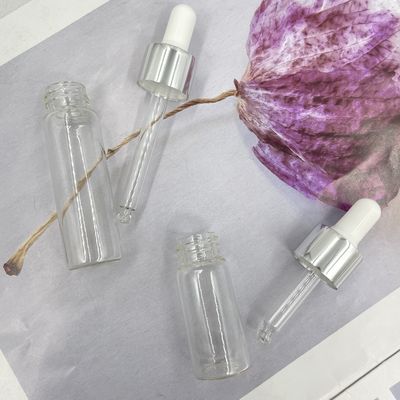 10ml 15ml ευθεία μορφή μπουκαλιών γυαλιού καλλυντική με Dropper πετρελαίου αργιλίου