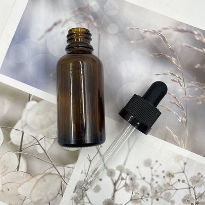 Ηλέκτρινο 30ml ουσιαστικό πετρέλαιο μπουκαλιών γυαλιού καλλυντικό με Dropper περάτωσης αναστολέων