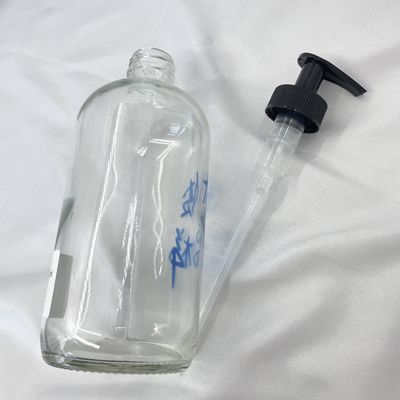 Διαφανές υγρό αντι UV μπουκαλιών γυαλιού φροντίδας δέρματος 500ml με την αντλία λοσιόν
