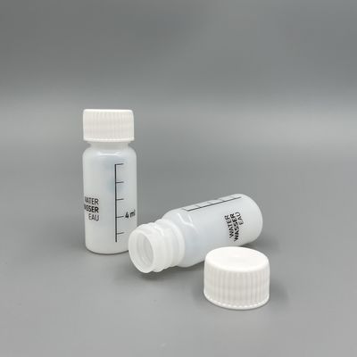 Το μικρό HDPE πλαστικό μπουκάλι 10ml άσπρη ΚΑΠ προσάρμοσε το χρώμα ένα χρονική χρήση για το λοσιόν