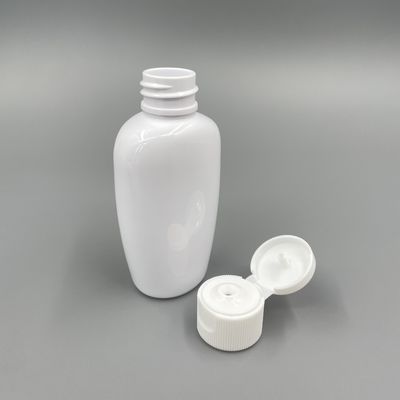 Το Oblate μπουκάλι επίπεδο 50ml αντλιών της PET ύφους πλαστικό αποτρέπει το οξυγόνο με την ΚΑΠ