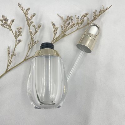 Dropper μορφής αυγών άσπρη συνήθεια 10ml ακρυλικά PP μπουκαλιών διπλοτειχισμένη