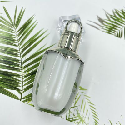 Dropper εμπορευματοκιβωτίων 10ml ουσιαστικού πετρελαίου ακρυλική ωοειδής μορφή μπουκαλιών διπλοτειχισμένη