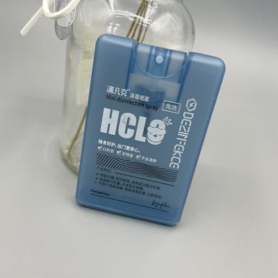 0.06ML αντιβακτηριακό Sanitizer 304H χεριών ψεκαστήρων 20ML πιστωτικών καρτών δόσης