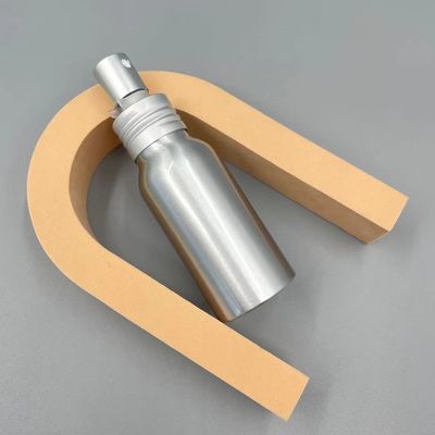 Αποτρέψτε το ασημένιο μπουκάλι 50ml 35*85mm λαιμός 24mm αλουμινίου διαρροής προσαρμοσμένο χρώμα