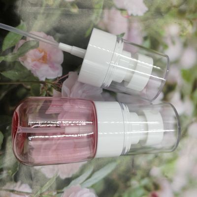 100ml Petg αντλιών μπουκαλιών διαφανής ρόδινη ενιαία άσπρη του προσώπου μαλακή αφή ψεκαστήρων συσκευασίας λεπτή