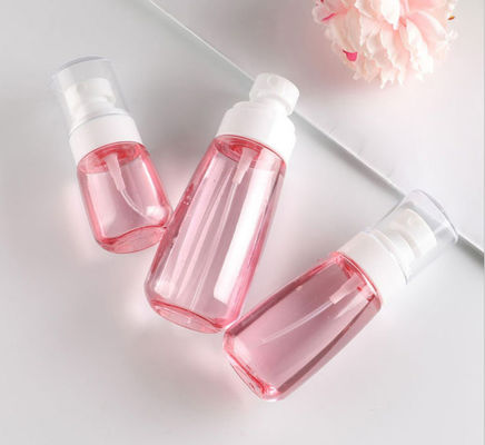 100ml Petg αντλιών μπουκαλιών διαφανής ρόδινη ενιαία άσπρη του προσώπου μαλακή αφή ψεκαστήρων συσκευασίας λεπτή