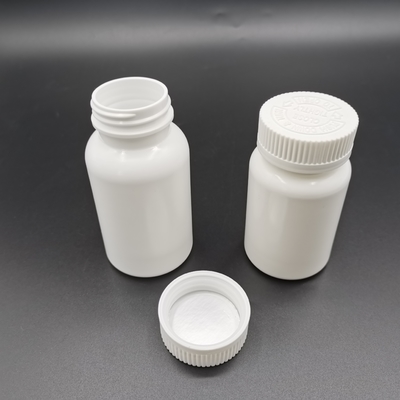 120cc άσπρη Hdpe ώθηση απόδειξης ΚΑΠ παιδιών μπουκαλιών κάτω και στροφή που ανοίγει