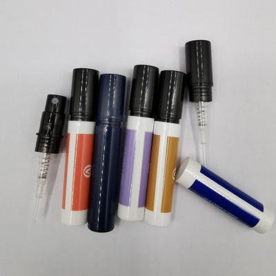 μικρή πλαστική θραύση αρώματος 0.11oz 0.17oz μπουκαλιών ψεκασμού 3ml 5ml επάνω