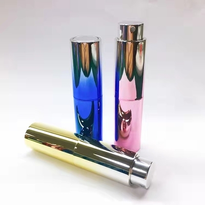 10ML UV κλίσης χρυσό προσαρμοσμένο χρώμα χρώματος αρώματος ψεκασμού μπουκάλι αρώματος μπουκαλιών αναπληρώσιμο